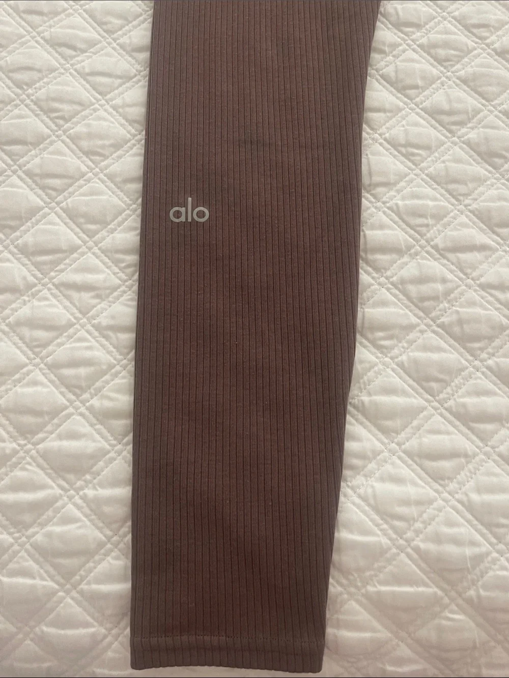 ALO yoga  high waist Ribbed Chocolate Brown Leggings